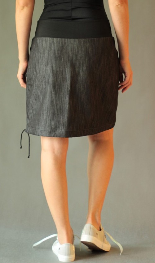 0199_handgemachte Mode – LaJuPe - knielanger Rock schwarz handgemachte Mode – LaJuPe - knielanger Rock schwarz