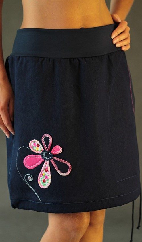 handgemachte Mode – LaJuPe - Jeans Maxirock