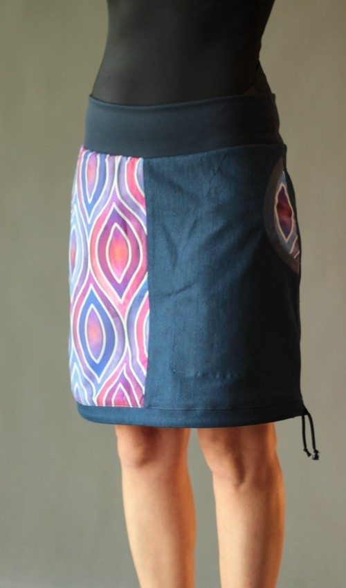 handgemachte Mode – LaJuPe - bunter Jeansrock