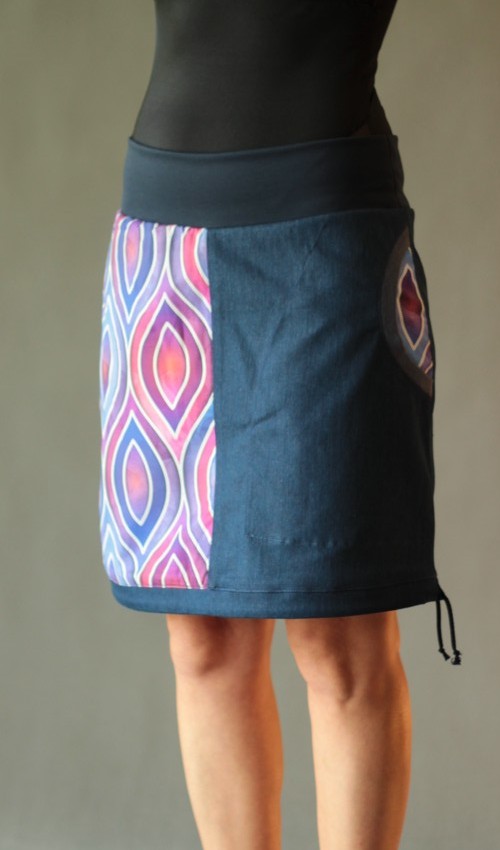 0203_handgemachte Mode – LaJuPe - bunter Jeansrock handgemachte Mode – LaJuPe - bunter Jeansrock