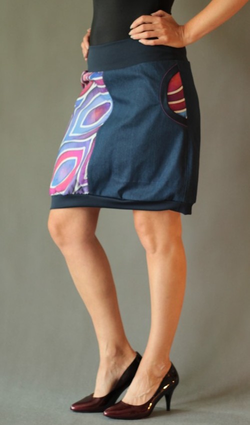 0205_handgemachte Mode – LaJuPe - Rock mit Muster handgemachte Mode – LaJuPe - Rock mit Muster