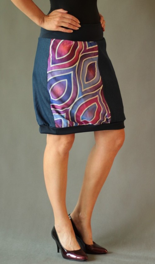 0205_handgemachte Mode – LaJuPe - Rock mit Muster handgemachte Mode – LaJuPe - Rock mit Muster