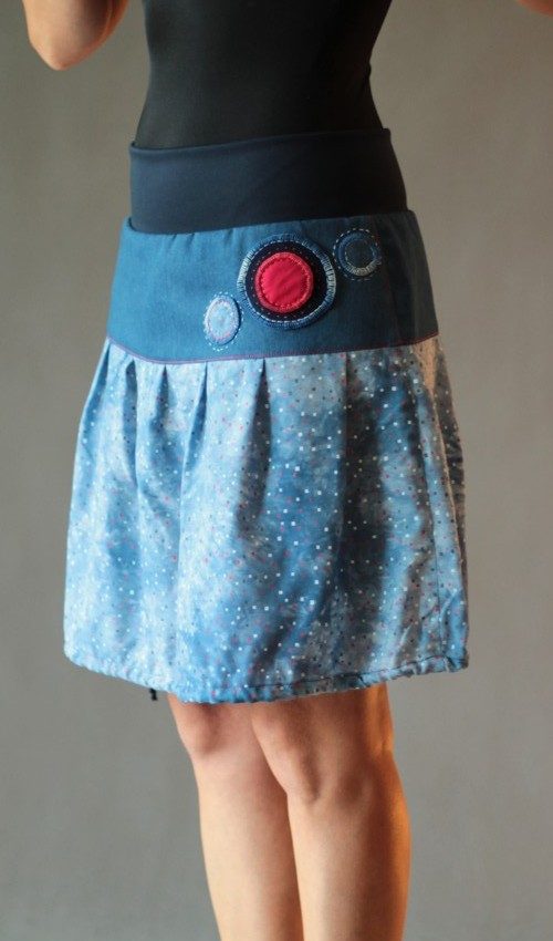 handgemachte Mode – LaJuPe - Midirock Blumen
