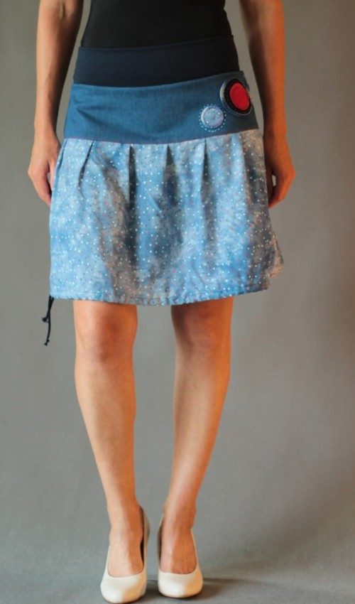 handgemachte Mode – LaJuPe - Midirock Blumen