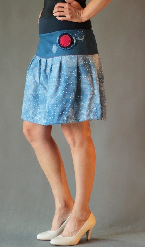 handgemachte Mode – LaJuPe - Midirock Blumen
