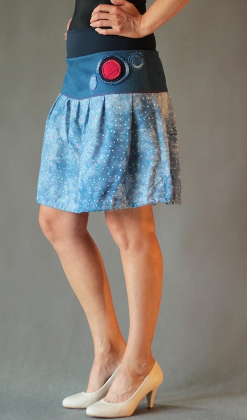 0209_handgemachte Mode – LaJuPe - Midirock Blumen handgemachte Mode – LaJuPe - Midirock Blumen