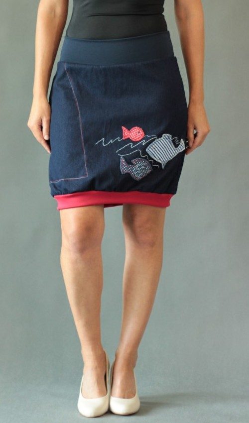 handgemachte Mode – LaJuPe - Midi Jeansrock
