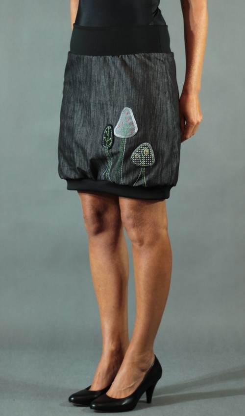 handgemachte Mode – LaJuPe - Baumwollrock schwarz