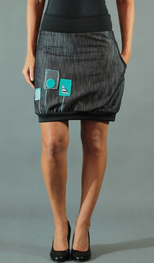 handgemachte Mode – LaJuPe - schwarzer Rock lang