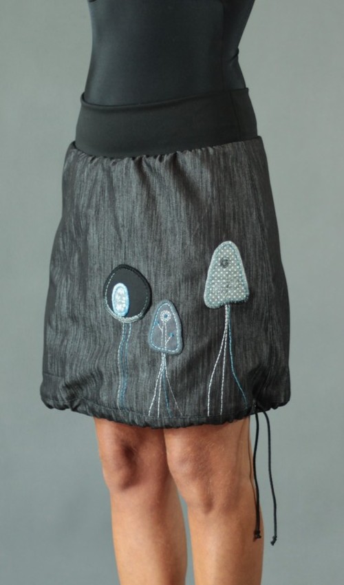 handgemachte Mode – LaJuPe - Jeansrock knielang