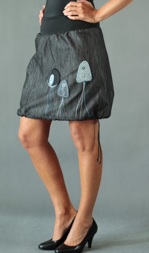 handgemachte Mode – LaJuPe - Jeansrock knielang