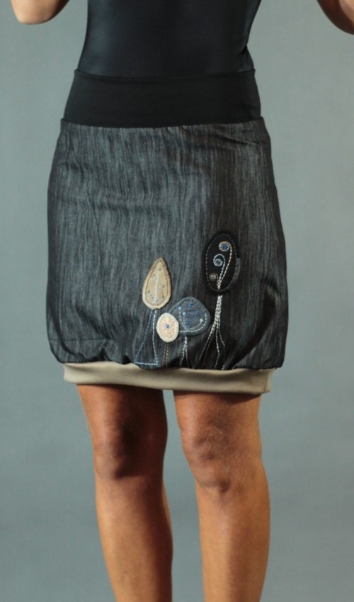 handgemachte Mode – LaJuPe - Jeansrock midi