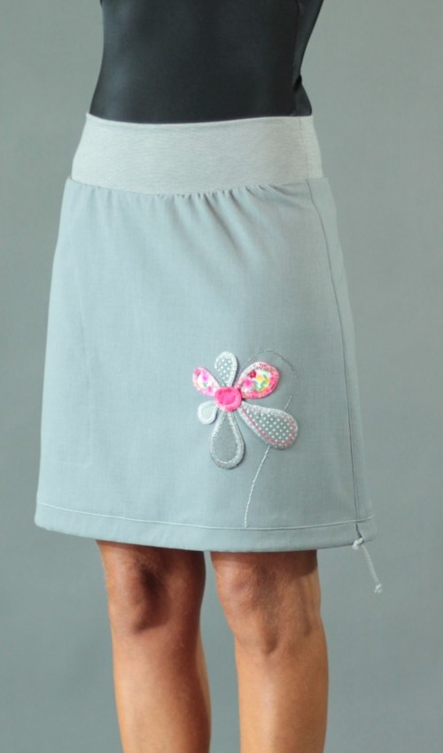 handgemachte Mode – LaJuPe - grauer langer Rock