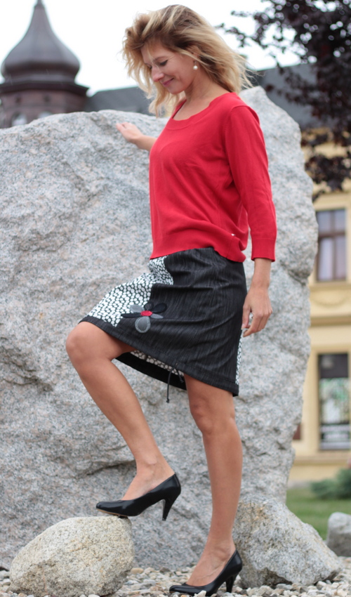 handgemachte Mode – LaJuPe - weißer langer Rock