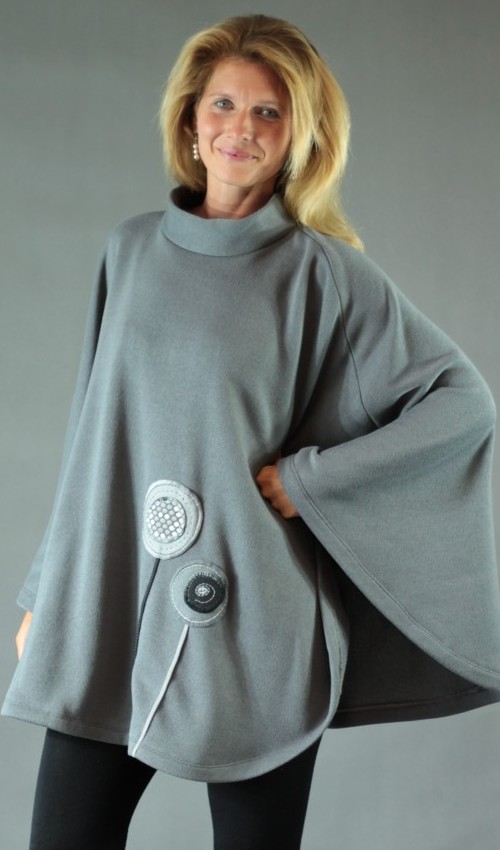 004_handgemachte Mode – LaJuPe - Damen Poncho handgemachte Mode – LaJuPe - Damen Poncho