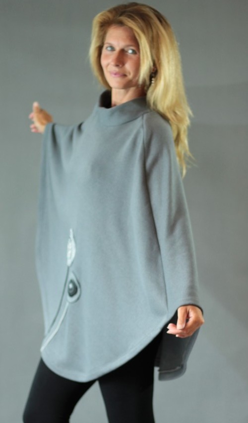004_handgemachte Mode – LaJuPe - Damen Poncho handgemachte Mode – LaJuPe - Damen Poncho