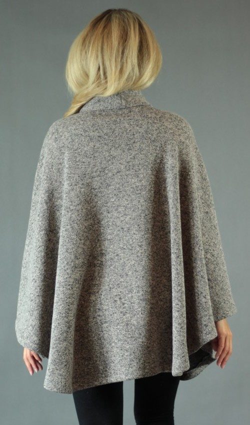 handgemachte Mode – LaJuPe - Poncho braun