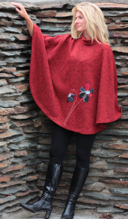 008_handgemachte Mode – LaJuPe - Poncho Damen handgemachte Mode – LaJuPe - Poncho Damen