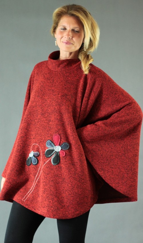 008_handgemachte Mode – LaJuPe - Poncho Damen handgemachte Mode – LaJuPe - Poncho Damen