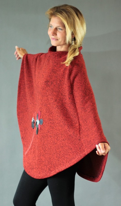 008_handgemachte Mode – LaJuPe - Poncho Damen handgemachte Mode – LaJuPe - Poncho Damen
