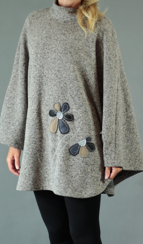 009_handgemachte Mode – LaJuPe - Winter Poncho handgemachte Mode – LaJuPe - Winter Poncho