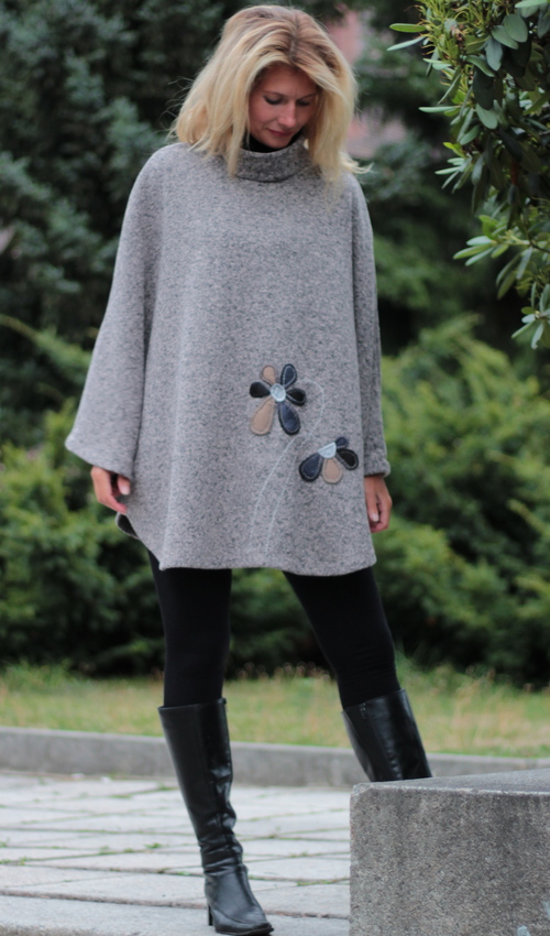 009_handgemachte Mode – LaJuPe - Winter Poncho handgemachte Mode – LaJuPe - Winter Poncho