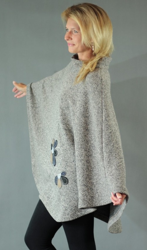 009_handgemachte Mode – LaJuPe - Winter Poncho handgemachte Mode – LaJuPe - Winter Poncho