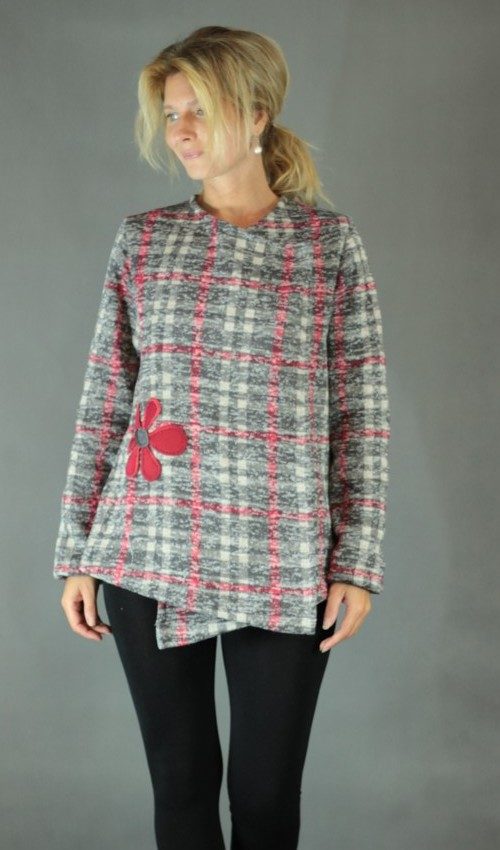 handgemachte Mode – LaJuPe - lange Strickjacke Damen