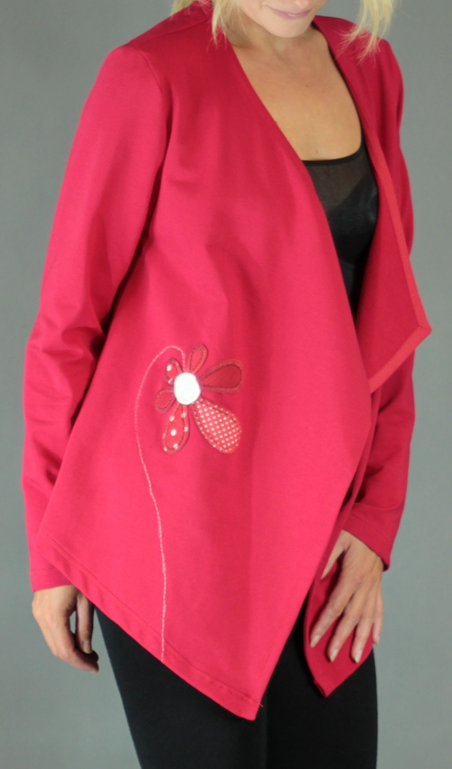 handgemachte Mode – LaJuPe - Cardigan rot