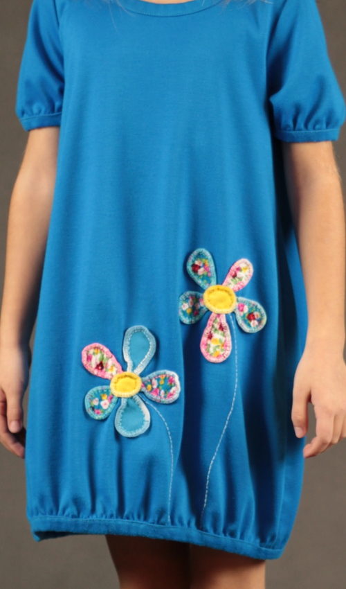 handgemachte Mode – LaJuPe - Mädchen Kleid blau