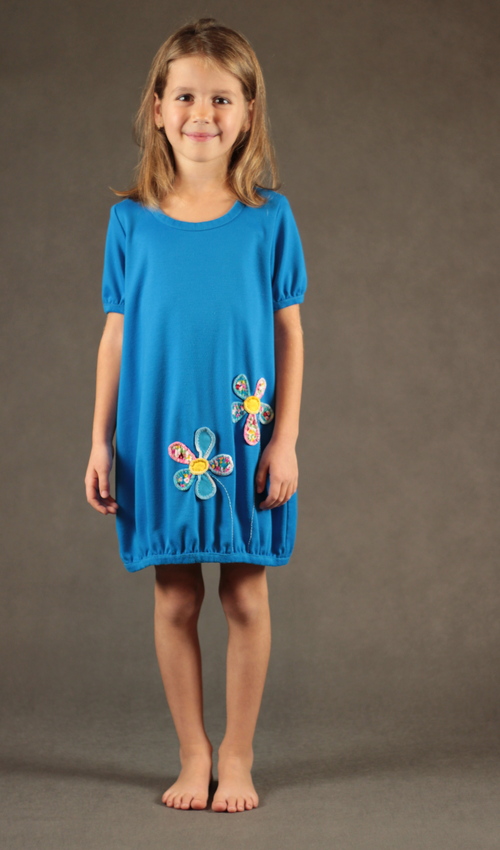 handgemachte Mode – LaJuPe - Mädchen Kleid blau