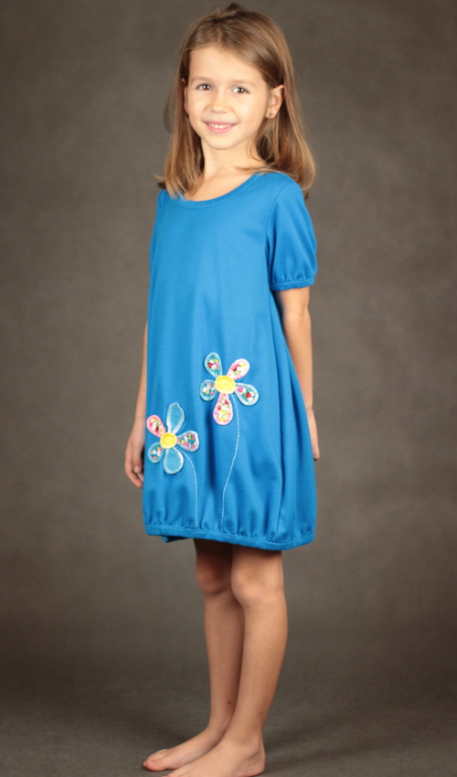 handgemachte Mode – LaJuPe - Mädchen Kleid blau