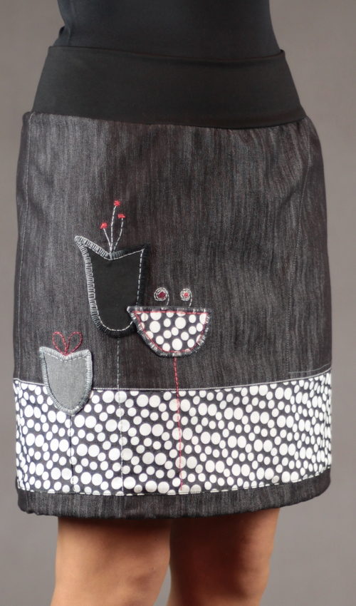 handgemachte Mode – LaJuPe - Rock knielang Damen