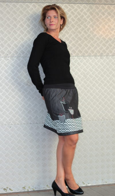 handgemachte Mode – LaJuPe - Rock knielang Damen