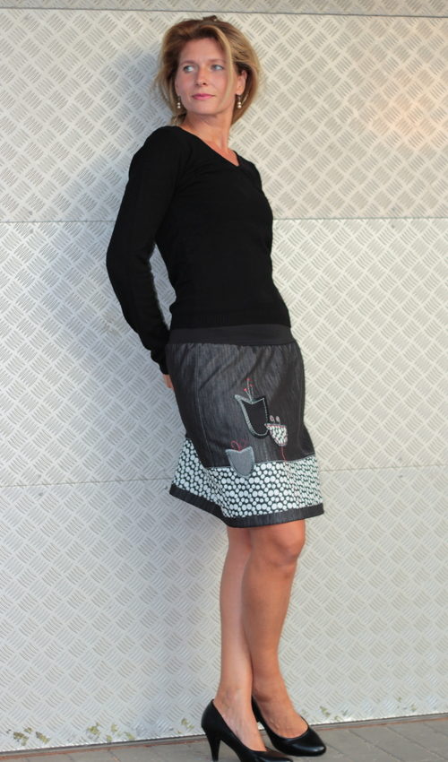handgemachte Mode – LaJuPe - Rock knielang Damen