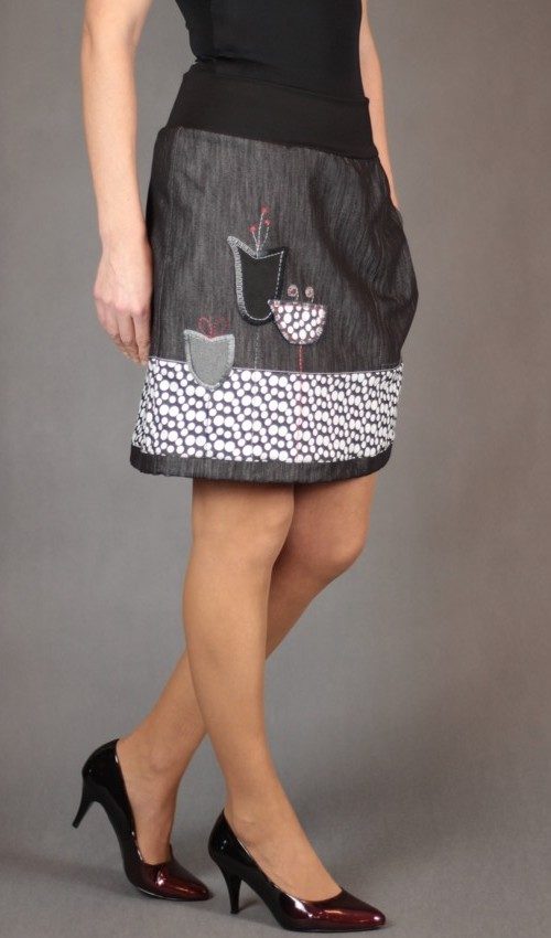 handgemachte Mode – LaJuPe - Rock knielang Damen