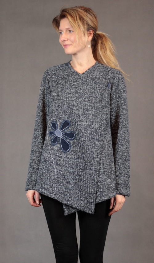 handgemachte Mode – LaJuPe - Cardigan Damen blau
