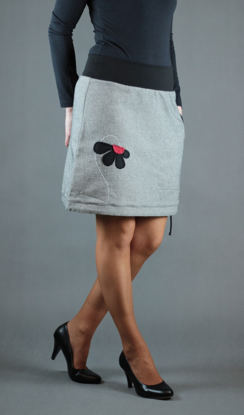 handgemachte Mode - LaJuPe - tweed Rock Damen