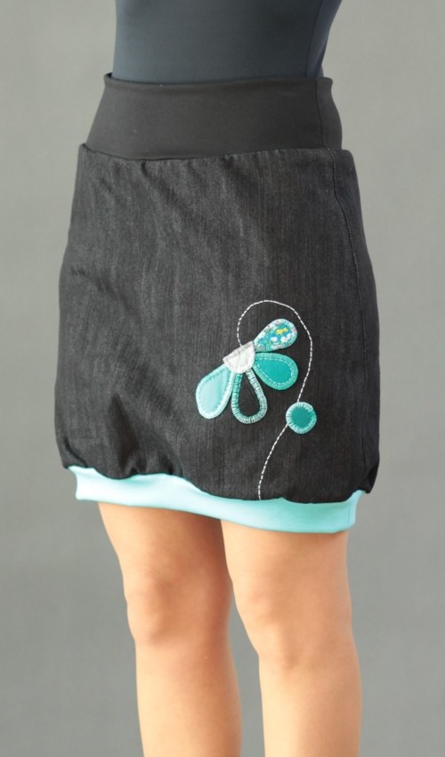 Jeansrock A Linie handgemachtemode.eu